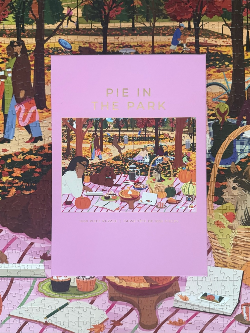 Pink 1000-Piece Jigsaw Puzzle